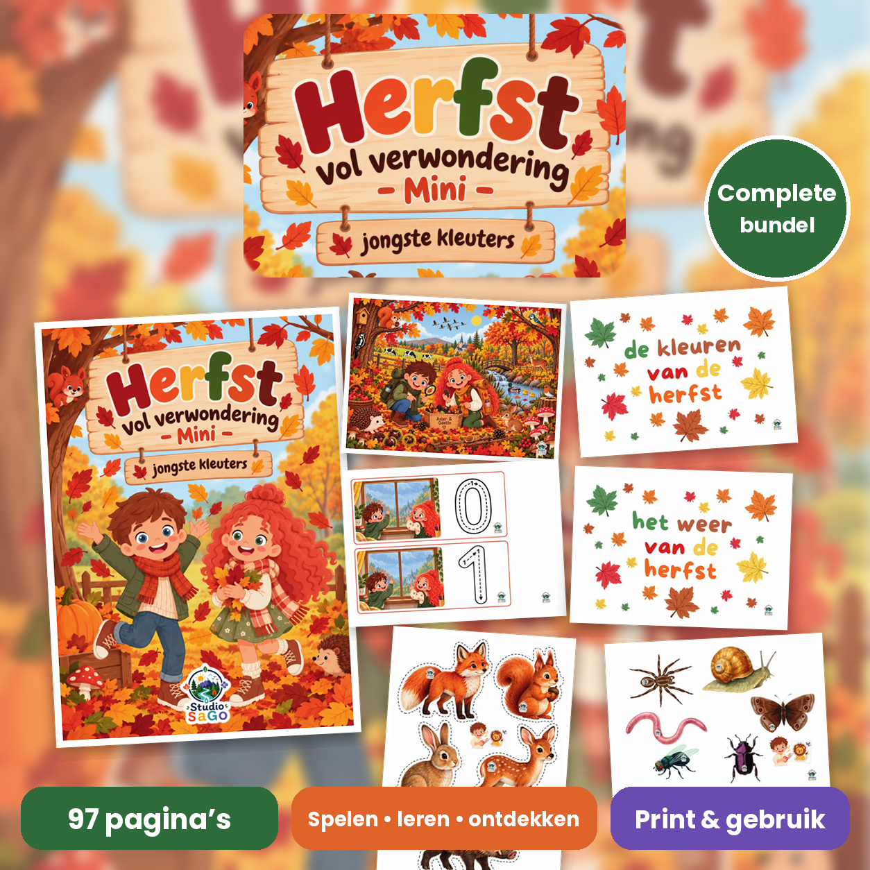 Voorblad van Herfst vol verwondering – Mini | jongste kleuters – complete bundel